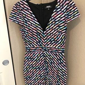 V neck body con dress - WORN ONCE